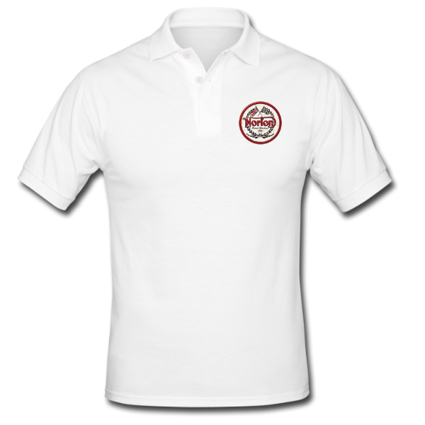 Norton White Golf Shirt Old Logo