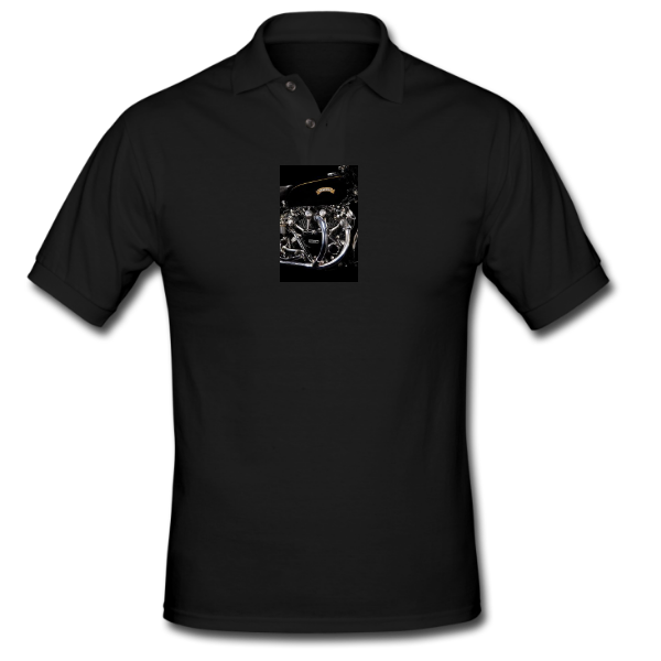Vincent Black Golf Shirt – Engine