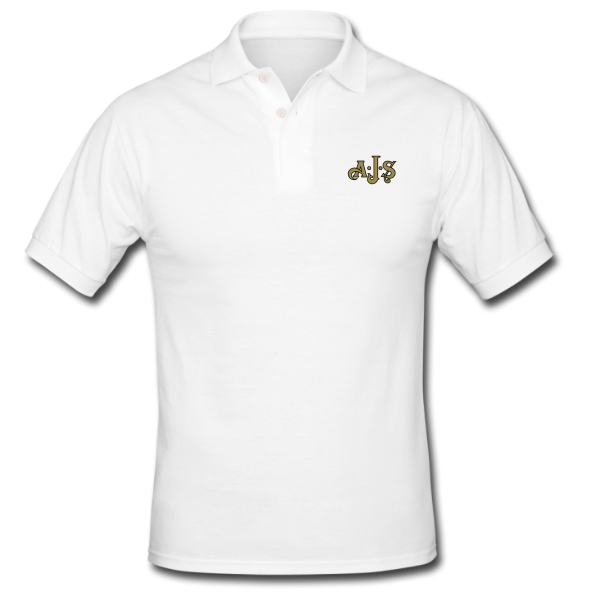 AJS Gold Logo Motorcycle Golf Shirt