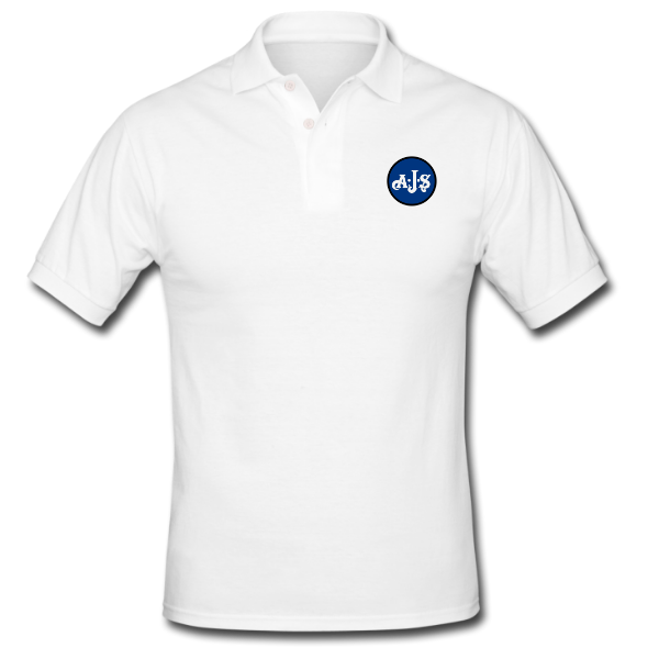 AJS Round Logo Motorcycle Golf Shirt