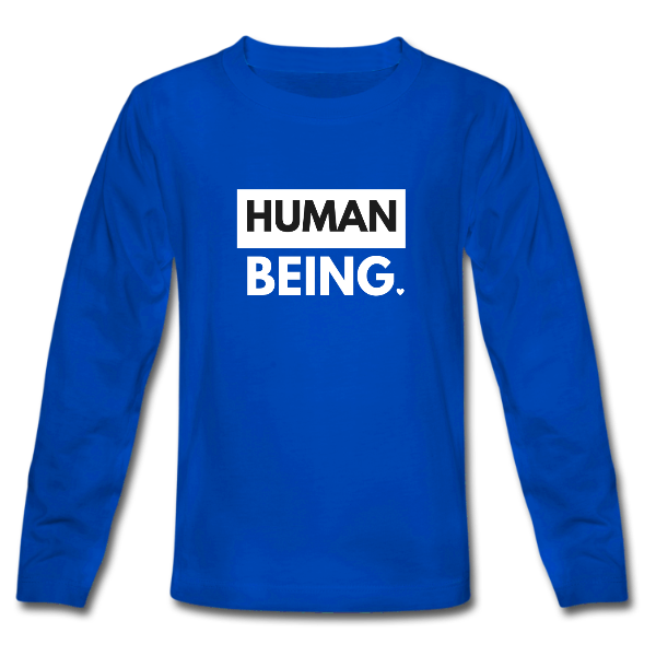 Human Being Kids Long Sleeve T-Shirt